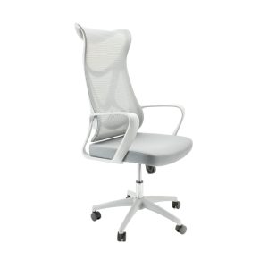 Fotel biurowy obrotowy szary 808